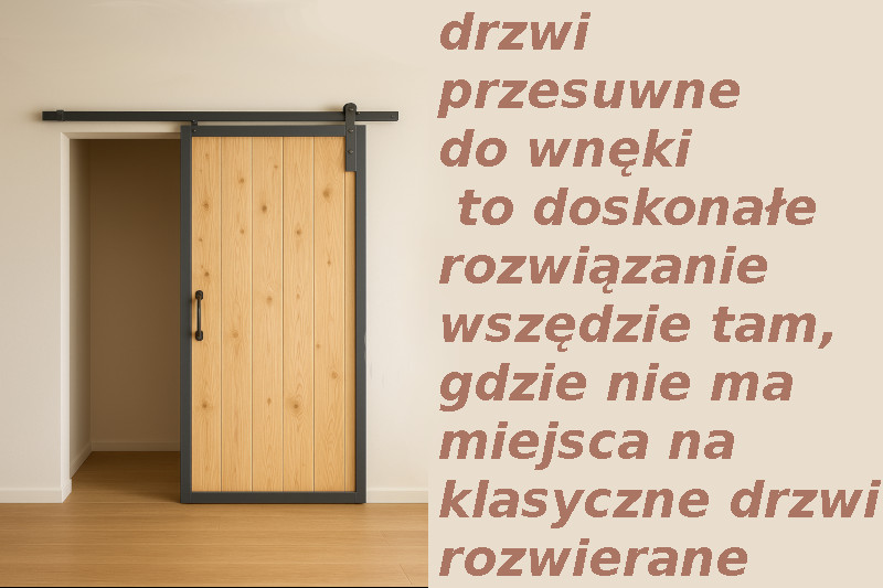 jak zrobić drzwi przesuwne do wneki