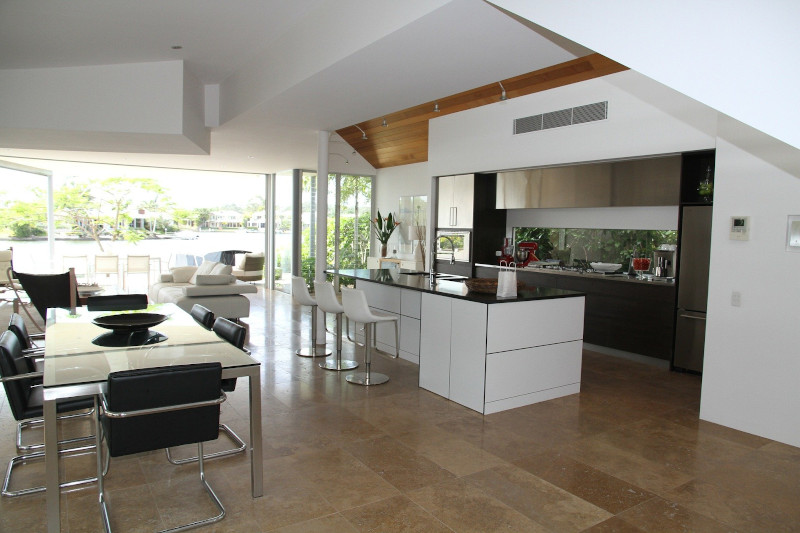 modna minimalistyczna wyspa kuchenna