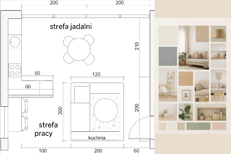 projekt małego mieszkania